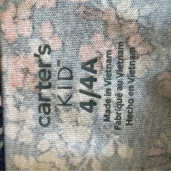 Carter's Navy Floral Kids Dress - Picture 4 of 5